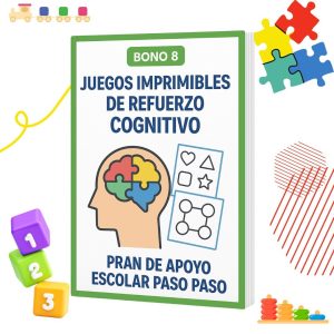 JUEGOS IMPRIMIBLES DE REFUERZO COGNITIVO PARA NIÑOS CON AUTISMO